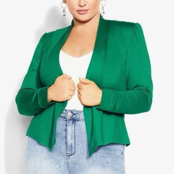 City Chic Jackets & Blazers - City Chic Women's Plus Size Piping
Praise Jacket​​​​​​​​​​